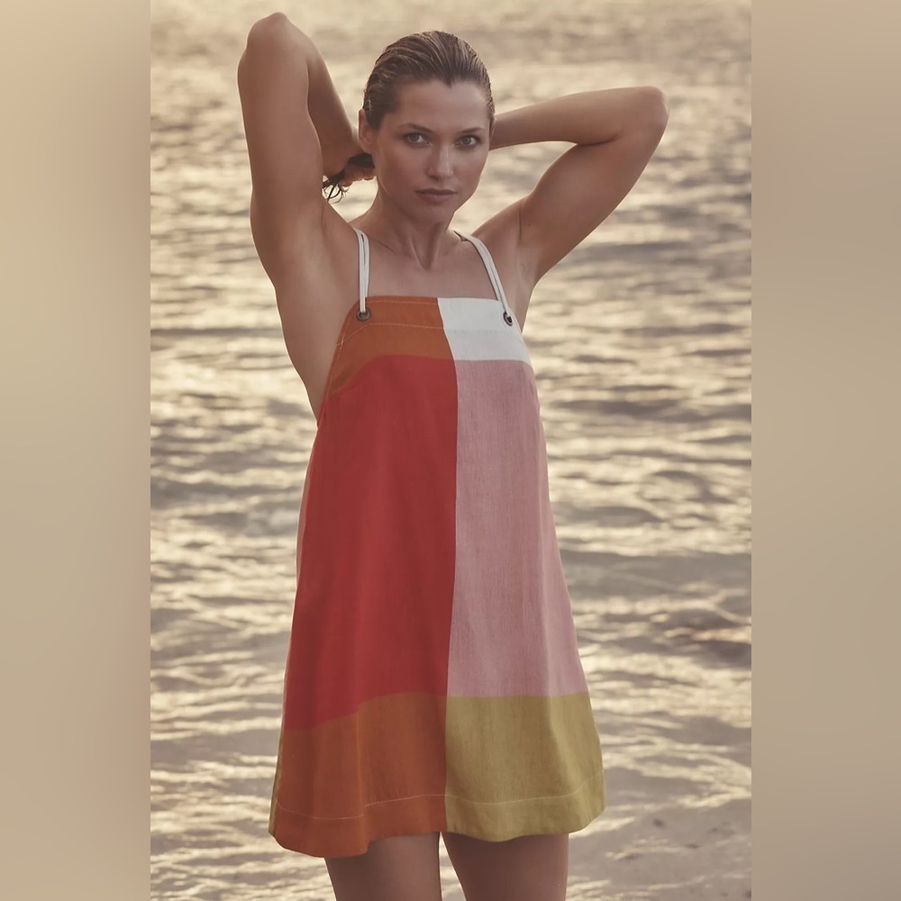NWT! Anthropologie Celandine Linen Blend Shift Dress - Size Small 💎